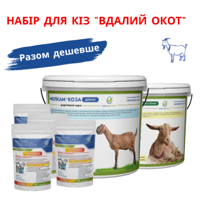 ВДАЛИЙ ОКОТ (премікс для дійних та сухостійних кіз + енергетична випойка) ВДАЛИЙ ОКОТ (премікс для дійних та сухостійних кіз + енергетична випойка)